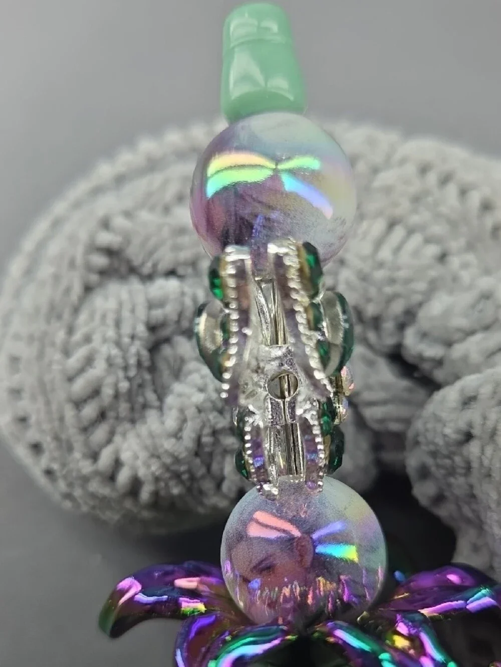 Emerald Butterfly Crystal Ballpoint Pen — Decorative Green Accent